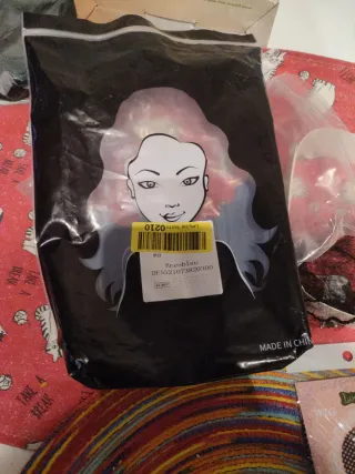 Peluca Bicolor Negra y Blanca