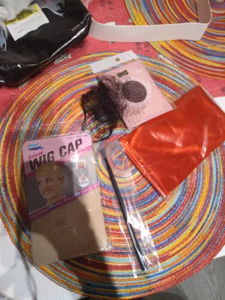 Peluca Bicolor Negra y Blanca