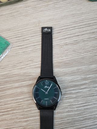Reloj Lotus hombre Negro y Verde