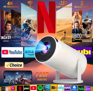 Mini Proyector HY300 4K Ultra HD WiFi6