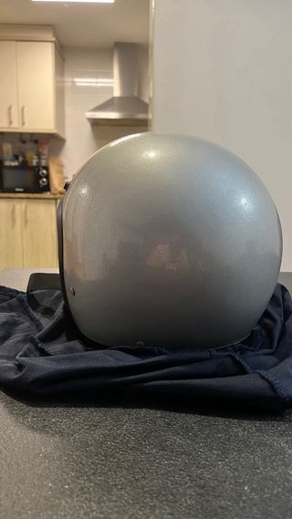 Casco DMD Gris Purpurina Talla M