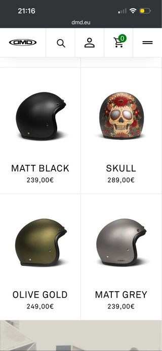 Casco DMD Gris Purpurina Talla M