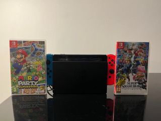 Nintendo Switch Completa Azul y Rojo