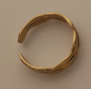 Anillo dorado 2 tiras