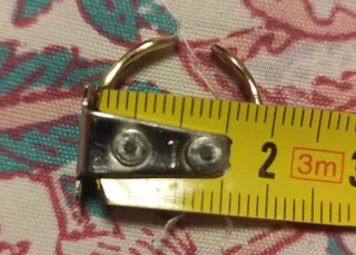 Anillo dorado 2 tiras