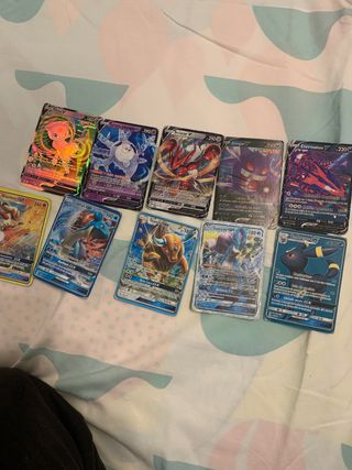 Lote 10 Cartas Pokémon V/GX