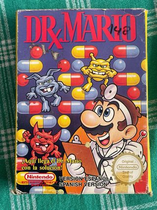 Dr. Mario Nintendo NES Cartucho y Caja