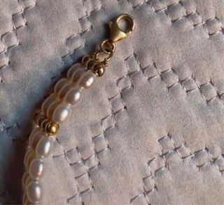 Pulsera oro y perlas con estrella