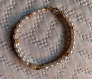 Pulsera oro y perlas con estrella