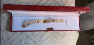 Pulsera oro y perlas con estrella