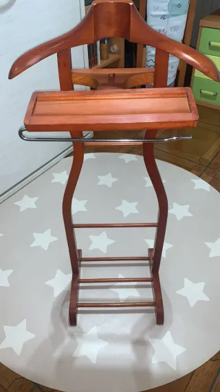 Galán de noche madera maciza