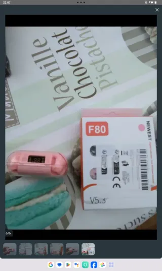 Auriculares Bluetooth Inalámbricos Rosa