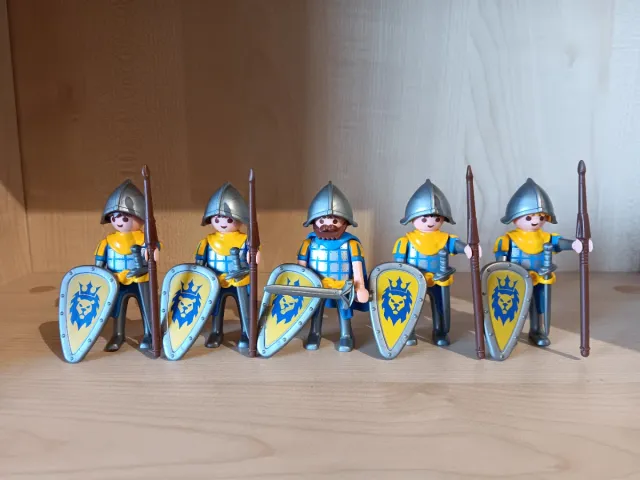 Playmobil Soldados Medievales con Escudo