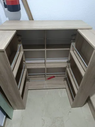 Zapatero grande de madera