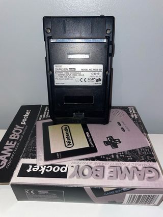 Game Boy Pocket Negra + Caja Repro