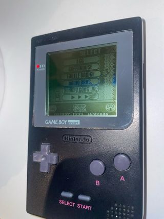 Game Boy Pocket Negra + Caja Repro