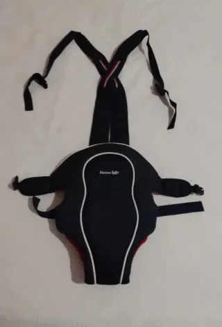 Mochila Portabebés Fashion Baby Azul Marino y Rojo