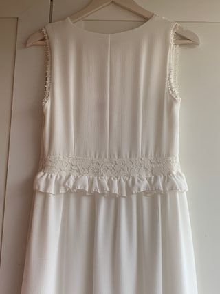 Fracomina Abito Lungo Bianco Taglia XS