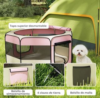 Parque para perros plegable