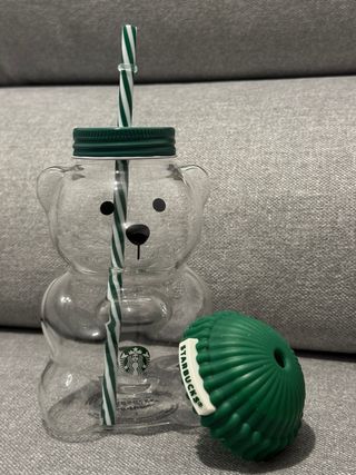 Vaso Starbucks Oso Transparente