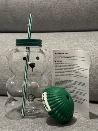 Vaso Starbucks Oso Transparente