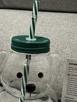Vaso Starbucks Oso Transparente