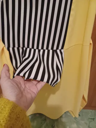 Vestido evento amarillo T. 40