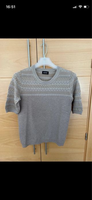 Camiseta Kookaï punto beige