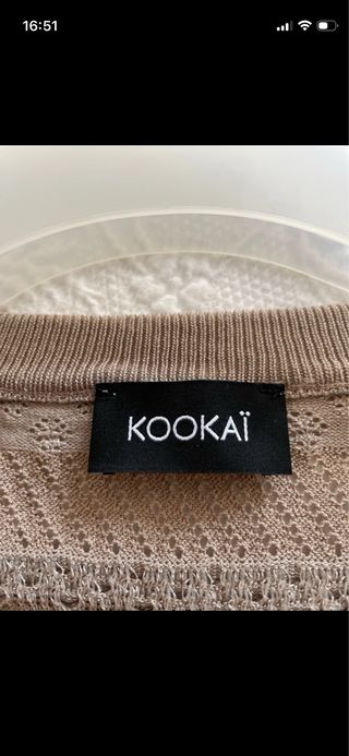 Camiseta Kookaï punto beige