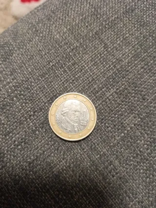 Moneda 1 Euro Austria 2002 Mozart