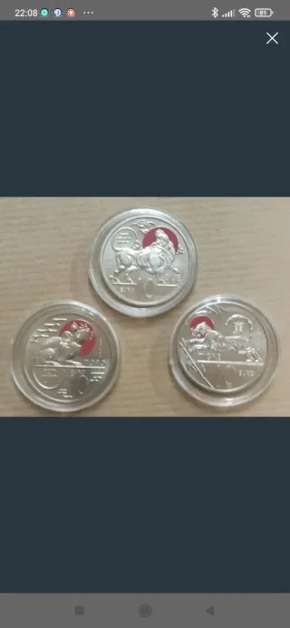Monedas San Marino 10€ Rata Buey Tigre