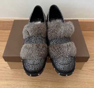 Mocassins Kanna 37 Novos Pele Sintética Prateada