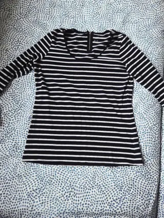 Camiseta Rayas Manga Larga Cremallera