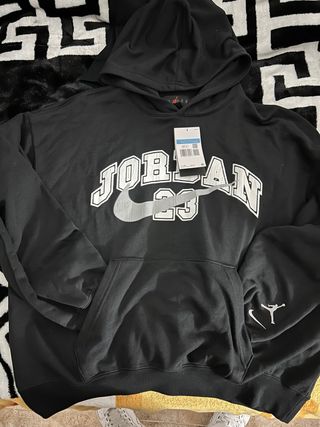 Sudadera Jordan Negra con Logo Nike