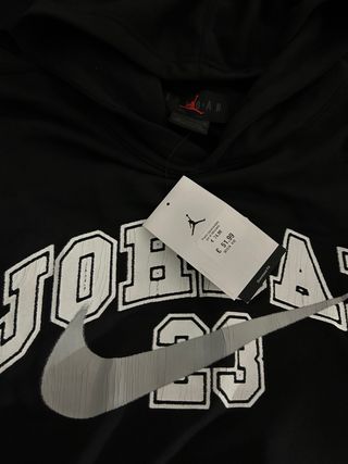 Sudadera Jordan Negra con Logo Nike