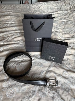 Cintura Mont Blanc Fibbia Argento