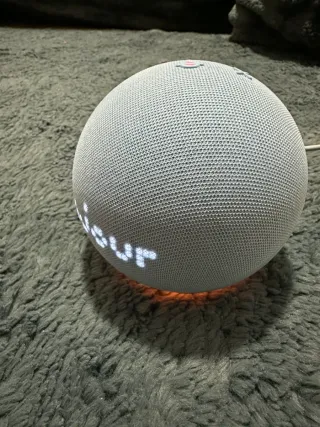 Echo Dot 4ta Gen - Reloj - Altavoz Alexa - Blanco