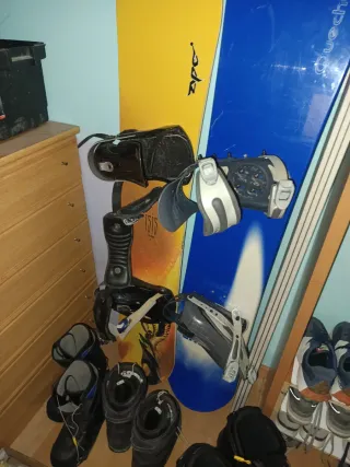 GRAN OPORTUNIDAD!! Tablas Snow + fijaciones +2 Pa