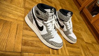 Jordan 1 Elephant Print Gris Blanco