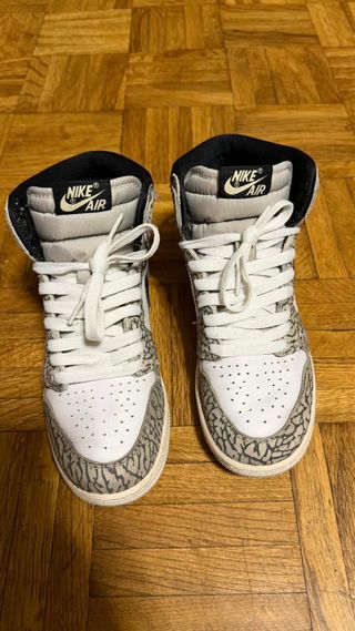 Jordan 1 Elephant Print Gris Blanco