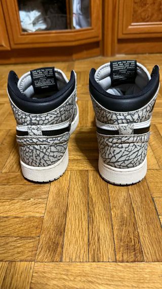 Jordan 1 Elephant Print Gris Blanco