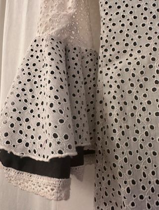 Vestido Flamenco Blanco y Negro