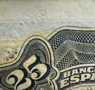 Billete 25 Pesetas 1906 Alegorías Sello Seco