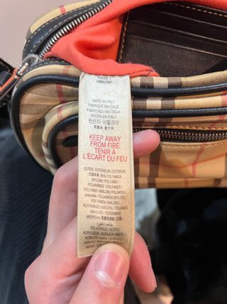 Borsa Burberry Vintage Beige/Arancione