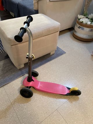 Patinete 3 ruedas rosa