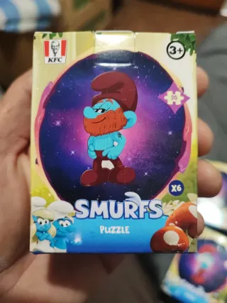 Puzzle Los Pitufos KFC 20 piezas