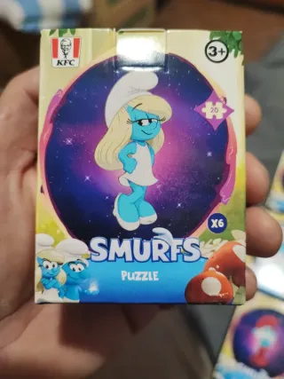 Puzzle Los Pitufos KFC 20 piezas