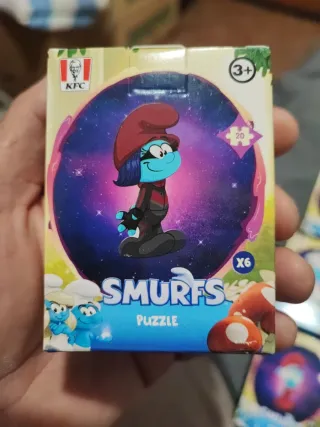 Puzzle Los Pitufos KFC 20 piezas