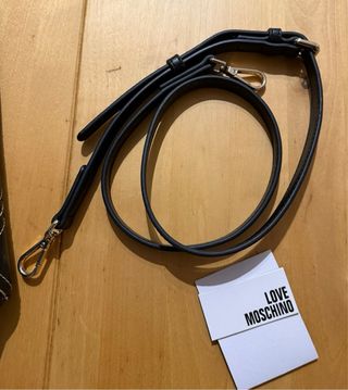 Mala Love Moschino Preta Crossbody