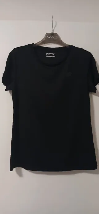 Maglia sportiva Lotto nera taglia M